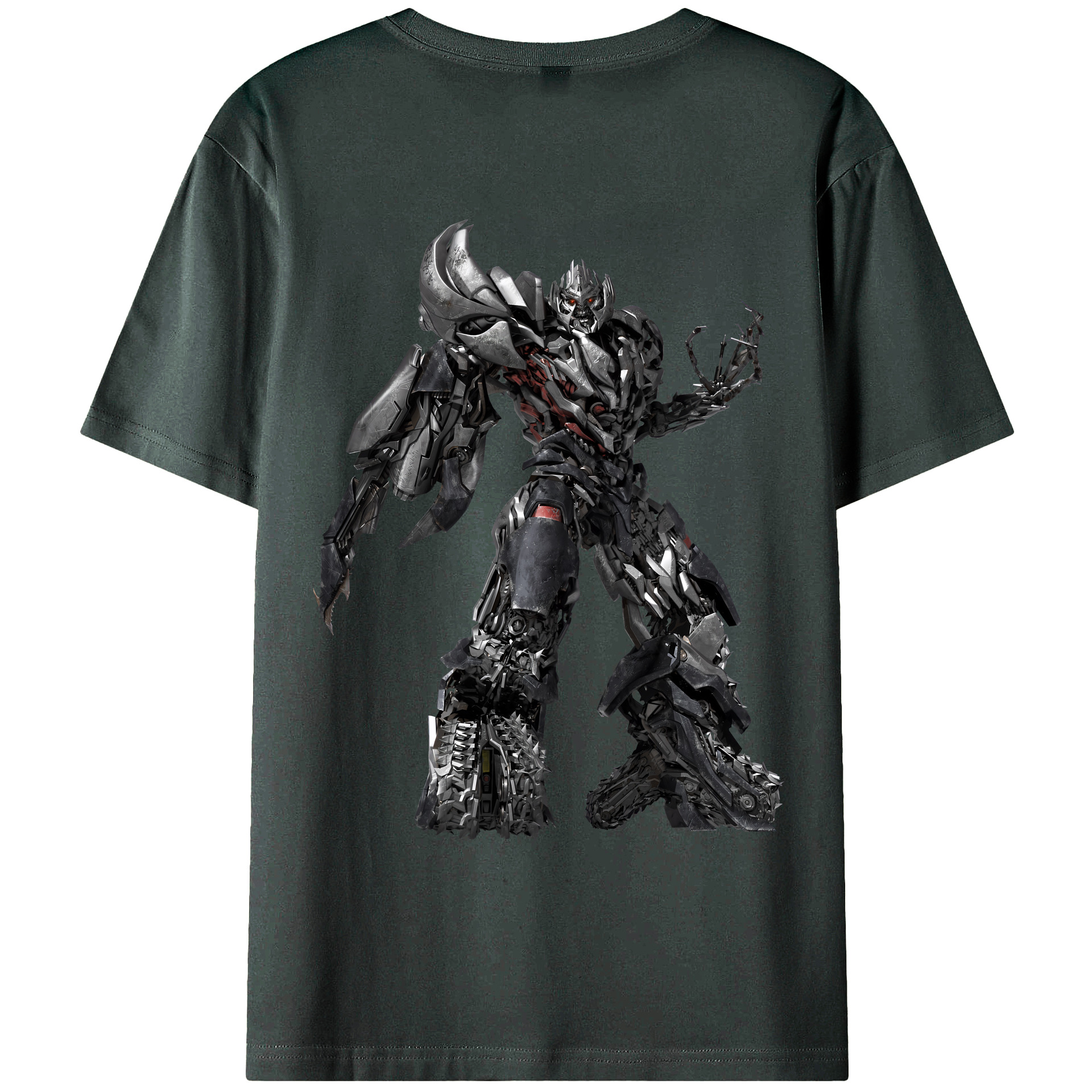 （画像用） Transformers トランスフォーマー 綿100％ メンズ半袖Tシャツ（バックプリント） 通気性